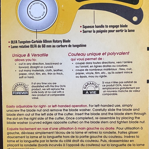 Olfa Rotary Cutter - Model RTY-3/DX - Picture 5 of 6